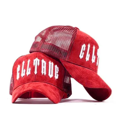 5 Panel 3D Embroidery Suede Mesh Caps Hats Custom