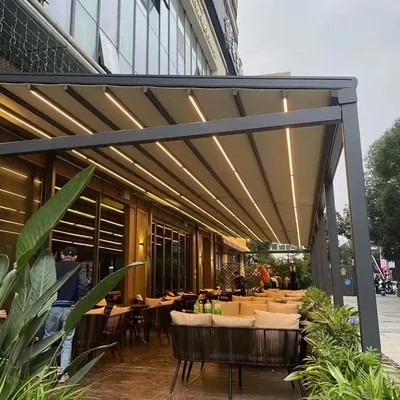 Outdoor Motorized Waterproof Retractable Awning Proof