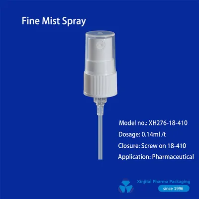 Mouth Sprayer Screw 18/410 with Dose 0.14 and 0.1 for Glass Bottle