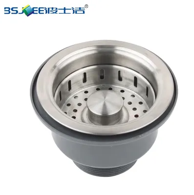 110mm 1-1/2 Pop up Stainless Steel Kitchen Sink Drainer China Factory Wholesale Logo OEM