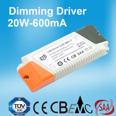 SAA Ce Approved Dimmable LED Power Supply 20W 600mA
