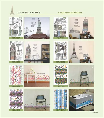 Fancy Cartoon Wall Sticker for Decoration (GL-S001)