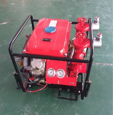 Double Outlets 25HP Diesel Portable Fire Fighting Water Pump