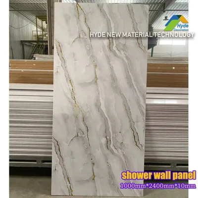 Wholesale High Quality 10mm Interlocking Plastic PVC Interior Decor Wall Panel for Bathroom