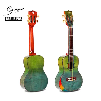 Wholesale New Design 24" Bright Color Flame Maple Ukulele