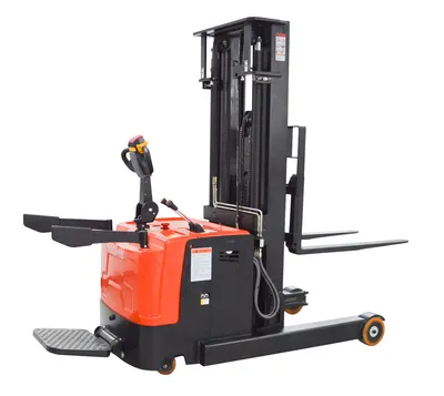 2ton Reach Stacker Electric Fork Stacker Finished Product Inspection AC Motor Reach Electric Pallet Stacker Forklift