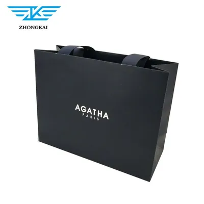 China Manufacturer Printed Custom Logo Shopping Paper Bag with Handles