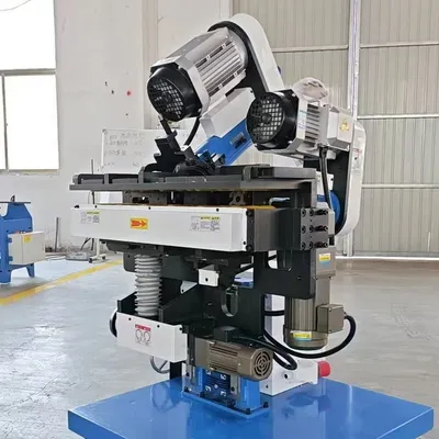 Modern Upper and Lower Double Disc Beveling Machine with K 6390 for Plate Edge Processing