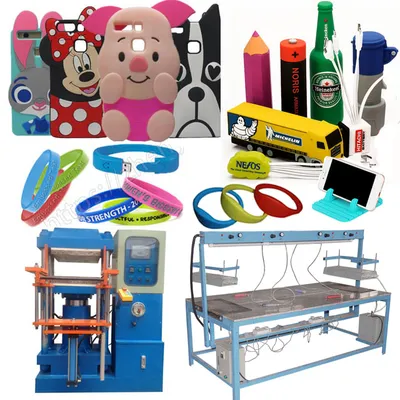 3D Rubber Silicone PVC Custom Portable Supply USB Charger Mobile Phone Case Cover Power Bank Making Machine