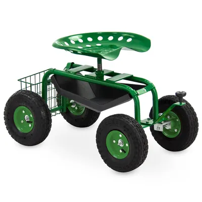 Garden and Greenhouse Tool Cart/Garden Chair