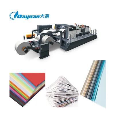 Dayuan Km 1100mm Customized Automatic Paper Cutter Machine with Double Blade for Offset Paper Printing Machinery