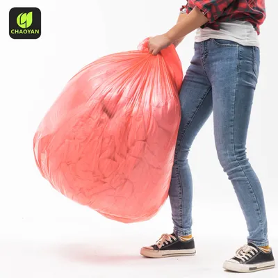 42 Gallon Trash Bags Rubbish Plastic Bin Liners Household Kitchen Large Flat-Mouthed