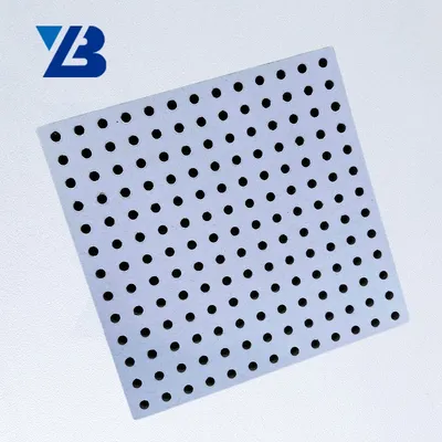 Gypsum Perforated Acoustic Board for Ceiling Sound Absorption Decorative Paper Plasterboard