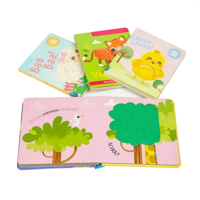 High Quality Touch and Feel Art Paper Children Boardbook Busy Book Factory Printing Service