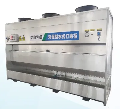 2m Customizable 201 Stainless Steel Waterborne Grinding Cabinet, ISO Patent Dust Collector