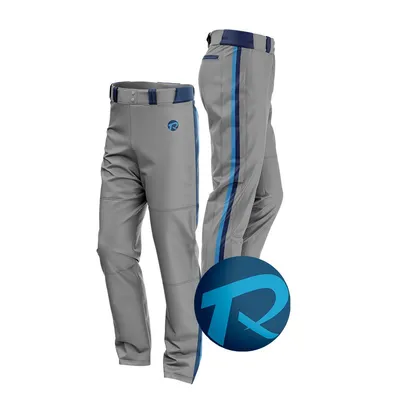 Durable Double Knee Baseball Trousers with Piping Detail