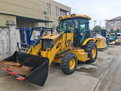 Small Cat 420f Backhoe Loader Cheap Mini Tractor Used Wheeled Backhoe Loader