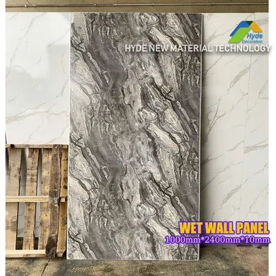 Great Quality Marble Color 1m Commercial Bathroom Plastic Wall Panels PVC Wet Area Wall Paneling for Interior Decoration