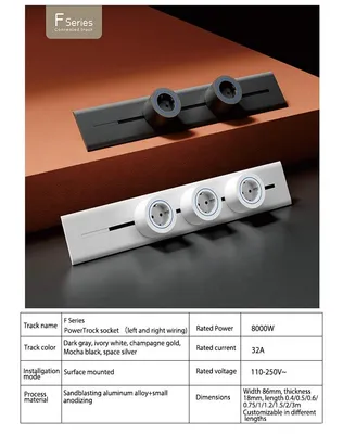 Modern Customizable Wall-Mountable Socket for Tech Park Office Solutions