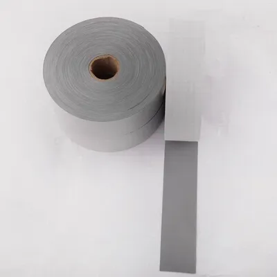 2" Grey T/C 380 R' Reflective Fabric Sew on Tape
