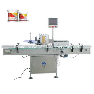 Self Adhesive Sticker Plastic Round Can Labeling Machine
