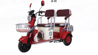 New Design Front Rear Basket Large Loading Electric Tricycle Large Motor Powerful Battery Electric Scooter