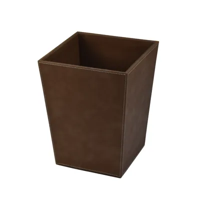 2023 Custom Logo Hotel and Home Multi Functional Industrial Leather Waste Bin