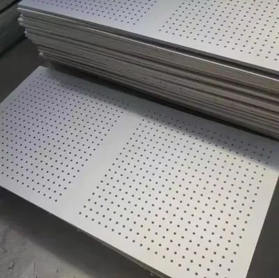 Wall Panel Acoustic Wall Ceiling Sound Absorption Interior Decorated Plaster Board Perforated Gypsum Board Ceiling