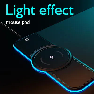 RGB 01 Custom Large 80*30 Gaming Mousepad Supporting 15W Wireless Charging LED Glowing Keyboard Mat Desk Mat Gamer Computer Accessories
