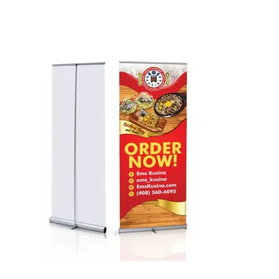 Factory Price Display Stand 80*200 Aluminum Roll up Pull Banner Stand