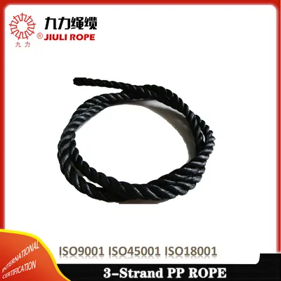 Black Rope 3 Strands Rope Polypropylene Rope Colourful Rope PP Rope Packaging Rope