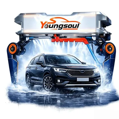 Self Service Electric Automatic Unmanned Car Wash Machine with Payment Option for Car Wash Parlors