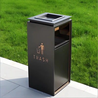 Manufacturer Customized Integrated Stainless Steel Galvanized Steel Plate Classification Garbage Bin