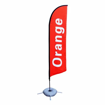 Custom Outdoor Advertising Feather Flag Banner Stand Flying Beach Flag for Promotional Flags & Banners