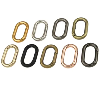 High Quality 13/16/20/25mm Custom Oval Spring Clasp Bag Hardware Buckles O Ring Factory Direct Wholesale