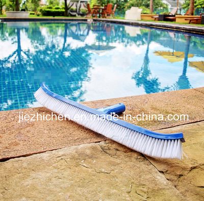 18" Curved Swimming Pool Brush - Pool Wal& Floor Bristle Brush
