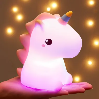 Unicorn Night Lights for Kids Cute Night Light Kids Toy LED Rechargeable