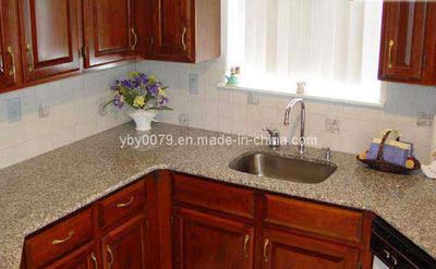 Granite Prefab/Marble Quartz Large Restaurant Kitchen Tables Counter Top (JX-KCCT012)