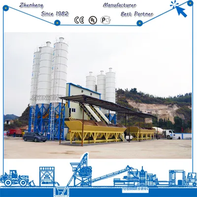 Belt Convey 90m3/H Concrete Batching Plant to Europe
