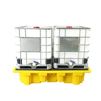 Double Twin IBC Spill Containment Pallet Bund Bunded Pallets