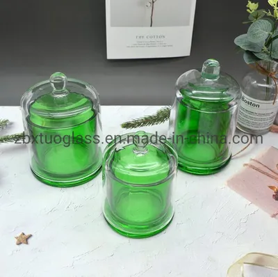 Factory Supply Dome Glass Candle Jar 300ml/400ml in Color