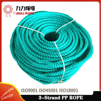 3 Strands Rope Polypropylene Rope PP Rope Ship Rope Green Rope