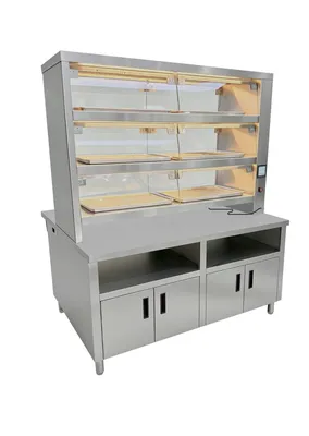 1.5m Three-Tier Heated Display Cabinet with Base
