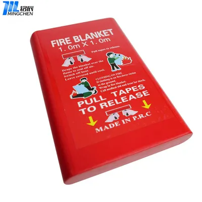 Fire Extinguishing Supplies Emergency Survival Escape Fiberglass 1.5m*1.5m PVC Fire Blanket Outdoor