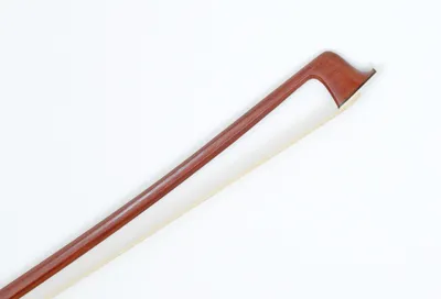 Handmade Brazilian Wood Violin Bow with Pearl Shell Ornamentation