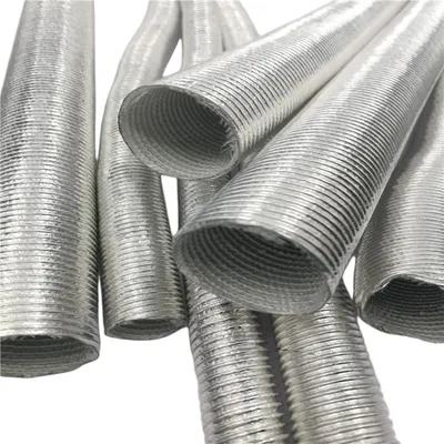 Bendable Flame Retardant Aluminum Foil Corrugated Tube for Hose Protection 6mm-50mm