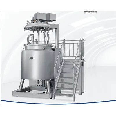 Vacuum Emulsifying Mixer Tank for Cosmetics Make up Product Process Homogeneous Mixing Machine