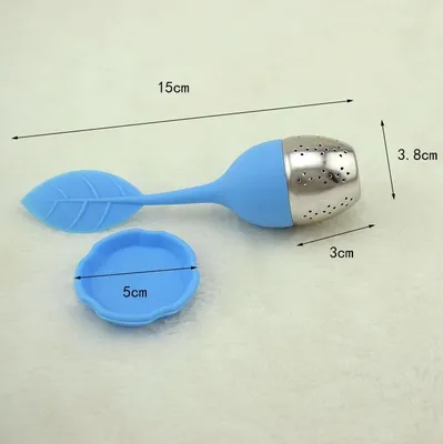 Tea Filter, Stainless Steel Tea Strainer Tea Infuser, Silicone Tea Filter