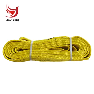 Wll 3t 4m Polyester Webbing Sling Flat Webbing Sling