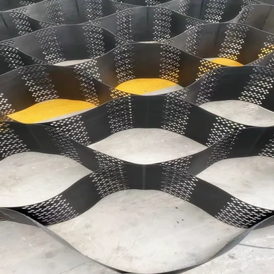 Durable HDPE Uniaxial Geogrid Geocell for Ground Stabilization